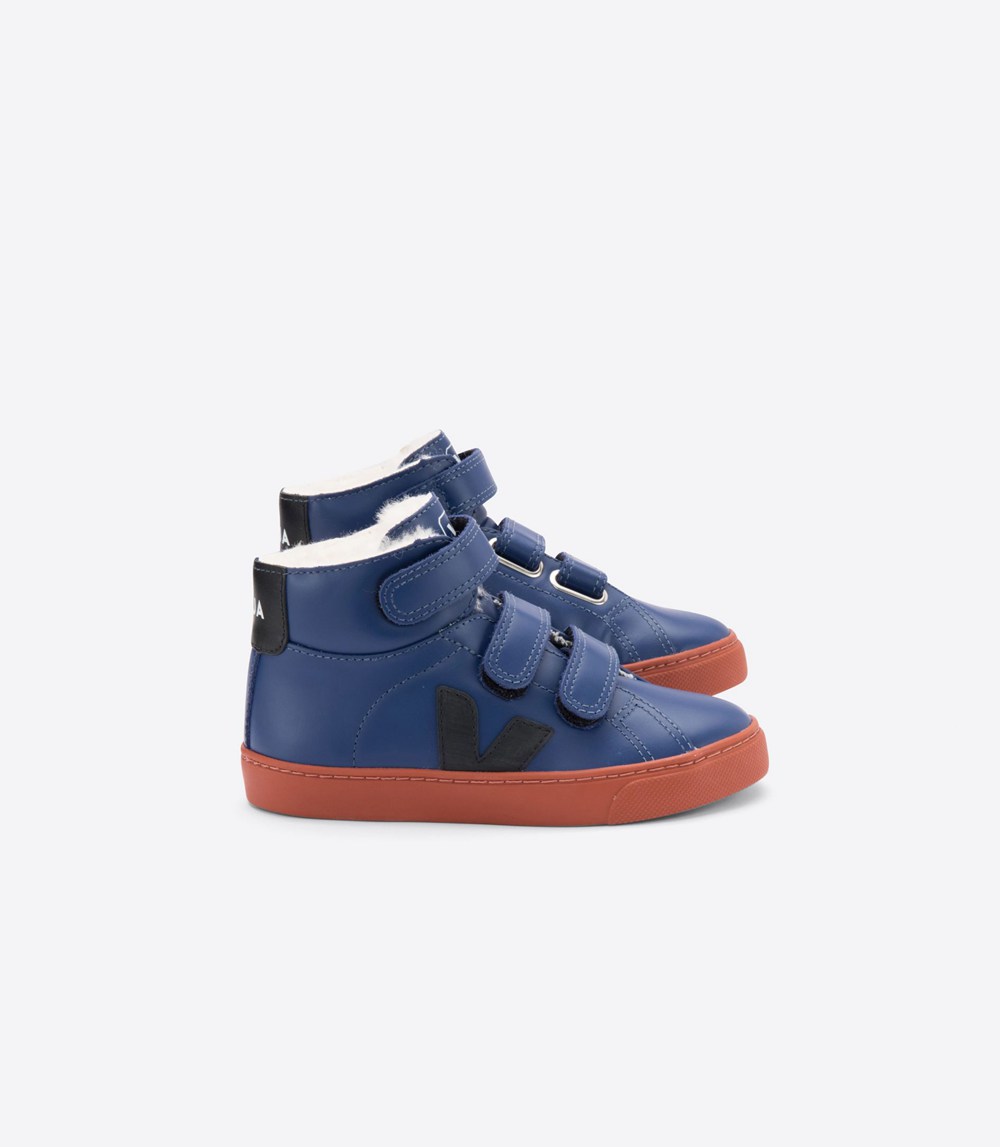 Veja Sneakers Barn - Esplar Mid Fured - Blå - 526138-HRS